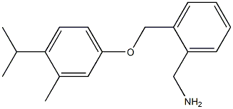 {2-[3-methyl-4-(propan-2-yl)phenoxymethyl]phenyl}methanamine Structure