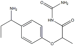 {2-[4-(1-aminopropyl)phenoxy]propanoyl}urea