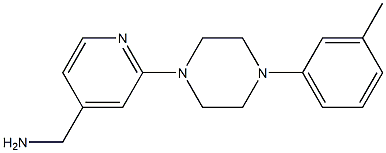 {2-[4-(3-methylphenyl)piperazin-1-yl]pyridin-4-yl}methanamine Structure