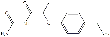 {2-[4-(aminomethyl)phenoxy]propanoyl}urea Structure