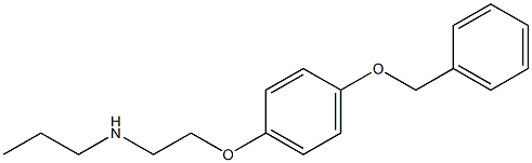 {2-[4-(benzyloxy)phenoxy]ethyl}(propyl)amine,,结构式