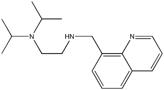 {2-[bis(propan-2-yl)amino]ethyl}(quinolin-8-ylmethyl)amine,,结构式