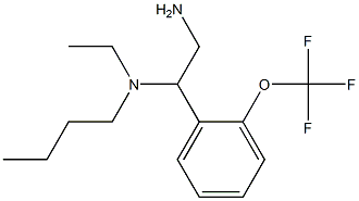 {2-amino-1-[2-(trifluoromethoxy)phenyl]ethyl}(butyl)ethylamine Structure
