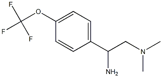 {2-amino-2-[4-(trifluoromethoxy)phenyl]ethyl}dimethylamine Struktur