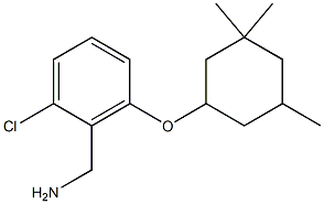 {2-chloro-6-[(3,3,5-trimethylcyclohexyl)oxy]phenyl}methanamine Structure