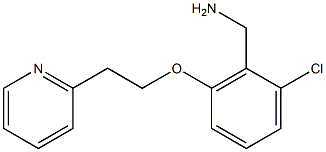 {2-chloro-6-[2-(pyridin-2-yl)ethoxy]phenyl}methanamine,,结构式