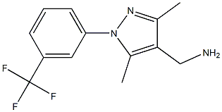 {3,5-dimethyl-1-[3-(trifluoromethyl)phenyl]-1H-pyrazol-4-yl}methylamine