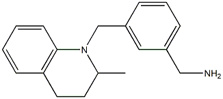 {3-[(2-methyl-1,2,3,4-tetrahydroquinolin-1-yl)methyl]phenyl}methanamine,,结构式