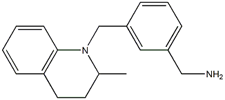 {3-[(2-methyl-1,2,3,4-tetrahydroquinolin-1-yl)methyl]phenyl}methanamine Structure