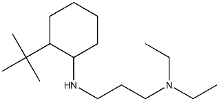 {3-[(2-tert-butylcyclohexyl)amino]propyl}diethylamine 化学構造式