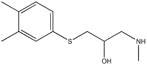 {3-[(3,4-dimethylphenyl)sulfanyl]-2-hydroxypropyl}(methyl)amine Structure