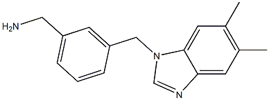 {3-[(5,6-dimethyl-1H-1,3-benzodiazol-1-yl)methyl]phenyl}methanamine