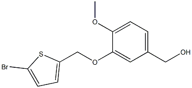 {3-[(5-bromothiophen-2-yl)methoxy]-4-methoxyphenyl}methanol Structure