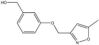 {3-[(5-methyl-1,2-oxazol-3-yl)methoxy]phenyl}methanol Structure