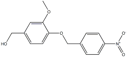 {3-methoxy-4-[(4-nitrophenyl)methoxy]phenyl}methanol 结构式