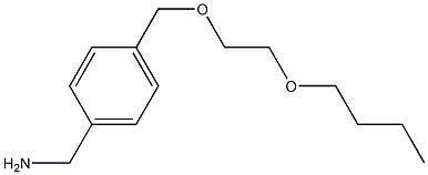 {4-[(2-butoxyethoxy)methyl]phenyl}methanamine,,结构式