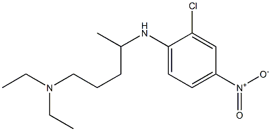 {4-[(2-chloro-4-nitrophenyl)amino]pentyl}diethylamine Structure