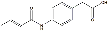 {4-[(2E)-but-2-enoylamino]phenyl}acetic acid|