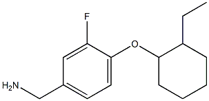 {4-[(2-ethylcyclohexyl)oxy]-3-fluorophenyl}methanamine Struktur