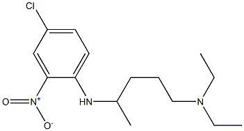 {4-[(4-chloro-2-nitrophenyl)amino]pentyl}diethylamine 结构式