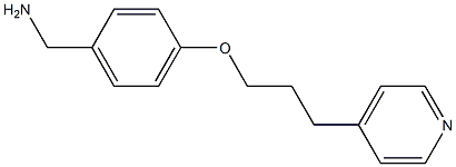 {4-[3-(pyridin-4-yl)propoxy]phenyl}methanamine 结构式