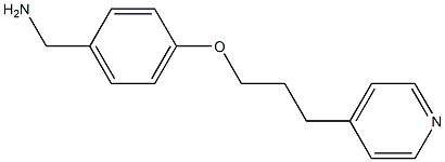 {4-[3-(pyridin-4-yl)propoxy]phenyl}methanamine 化学構造式