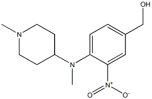 {4-[methyl(1-methylpiperidin-4-yl)amino]-3-nitrophenyl}methanol,,结构式