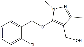 {5-[(2-chlorophenyl)methoxy]-1,3-dimethyl-1H-pyrazol-4-yl}methanol|