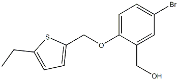 {5-bromo-2-[(5-ethylthiophen-2-yl)methoxy]phenyl}methanol Structure