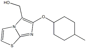 {6-[(4-methylcyclohexyl)oxy]imidazo[2,1-b][1,3]thiazol-5-yl}methanol,,结构式