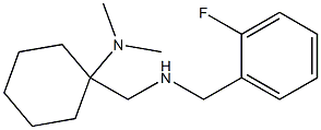 1-({[(2-fluorophenyl)methyl]amino}methyl)-N,N-dimethylcyclohexan-1-amine Struktur