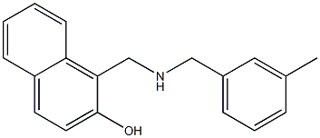 1-({[(3-methylphenyl)methyl]amino}methyl)naphthalen-2-ol Structure