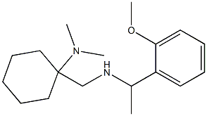 1-({[1-(2-methoxyphenyl)ethyl]amino}methyl)-N,N-dimethylcyclohexan-1-amine Struktur