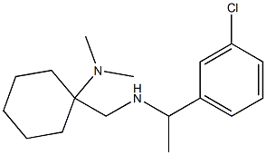 1-({[1-(3-chlorophenyl)ethyl]amino}methyl)-N,N-dimethylcyclohexan-1-amine,,结构式