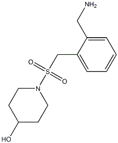 1-({[2-(aminomethyl)phenyl]methane}sulfonyl)piperidin-4-ol