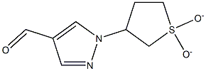 1-(1,1-dioxidotetrahydrothien-3-yl)-1H-pyrazole-4-carbaldehyde,,结构式
