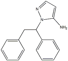 1-(1,2-diphenylethyl)-1H-pyrazol-5-amine,,结构式