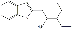 1-(1,3-benzothiazol-2-yl)-3-ethylpentan-2-amine,,结构式