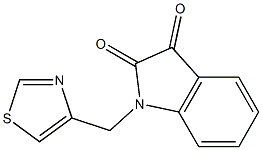 1-(1,3-thiazol-4-ylmethyl)-2,3-dihydro-1H-indole-2,3-dione Structure