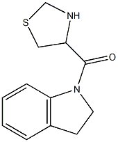 1-(1,3-thiazolidin-4-ylcarbonyl)indoline 化学構造式