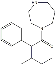 1-(1,4-diazepan-1-yl)-3-methyl-2-phenylpentan-1-one Structure