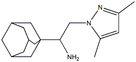 1-(1-adamantyl)-2-(3,5-dimethyl-1H-pyrazol-1-yl)ethanamine Structure