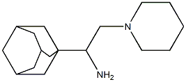 1-(1-adamantyl)-2-piperidin-1-ylethanamine,,结构式
