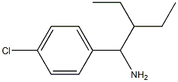 1-(1-amino-2-ethylbutyl)-4-chlorobenzene Struktur