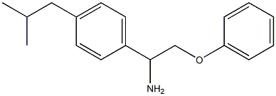 1-(1-amino-2-phenoxyethyl)-4-(2-methylpropyl)benzene Structure