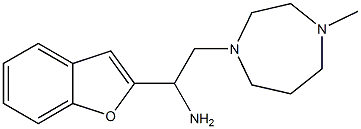 1-(1-benzofuran-2-yl)-2-(4-methyl-1,4-diazepan-1-yl)ethan-1-amine,,结构式