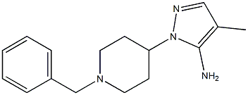 1-(1-benzylpiperidin-4-yl)-4-methyl-1H-pyrazol-5-amine,,结构式
