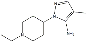 1-(1-ethylpiperidin-4-yl)-4-methyl-1H-pyrazol-5-amine Structure