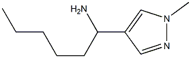 1-(1-methyl-1H-pyrazol-4-yl)hexan-1-amine,,结构式