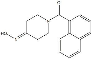 1-(1-naphthoyl)piperidin-4-one oxime 化学構造式